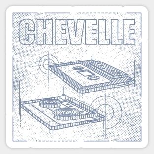 Chevelle Technical Drawing Sticker